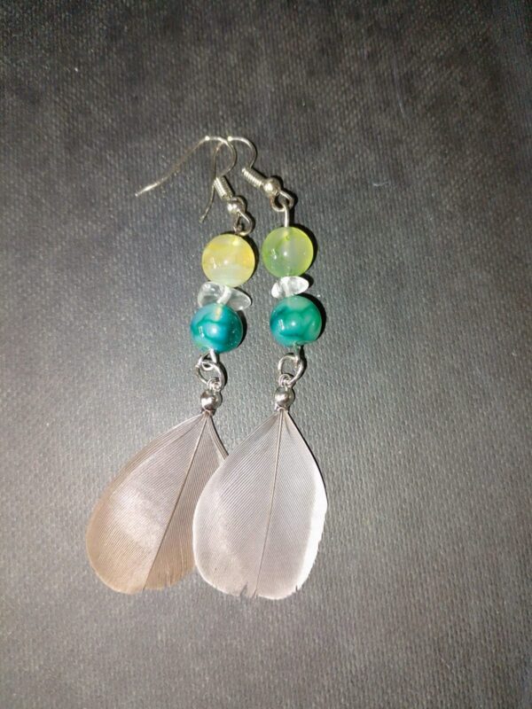 boucles oreilles agate dragon