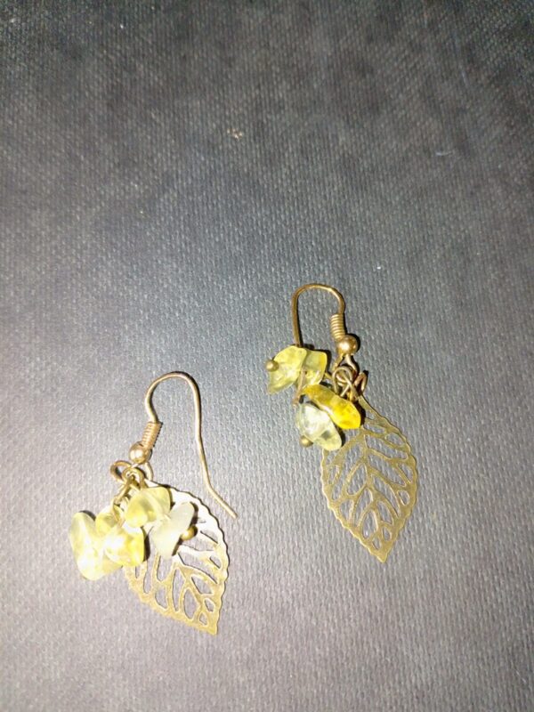 boucles oreilles citrine